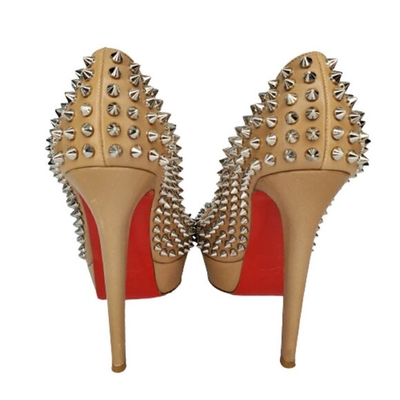 Christian Louboutin Bianca Spikes 140 Platform Pumps - Picture 3 of 6